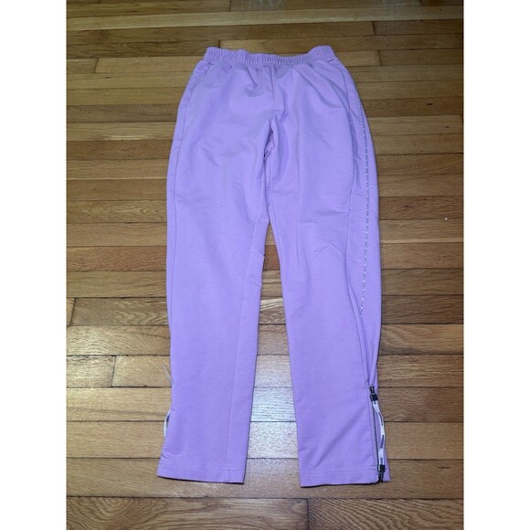 Gymshark Size S Jogger Pants Zip Sides Purple - Picture 1 of 4